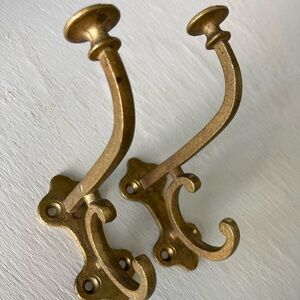SOLD Brass Hooks